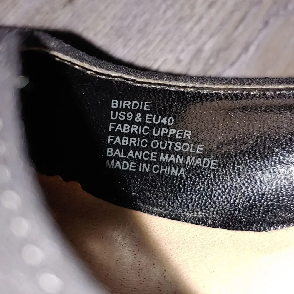 JustFab black stiletto platform Birdie heels Sz 9
